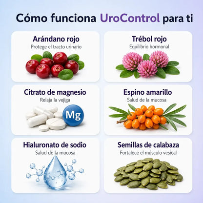 Urocontrol | Apoyo Natural para Vejiga, Riñones y Salud Urinaria Femenina